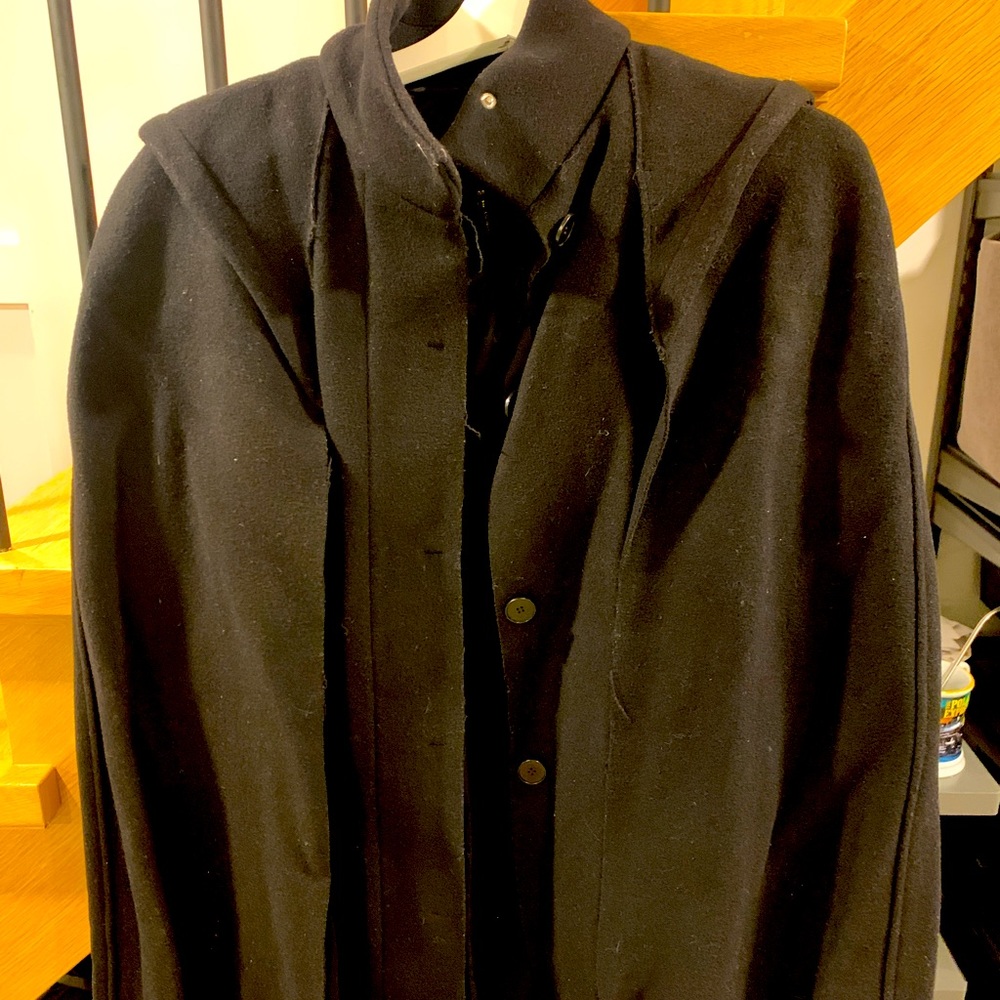 Maje black cape size 36